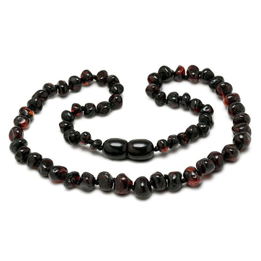 Collar de Ámbar Bebé color Cherry (32 cm aprox)