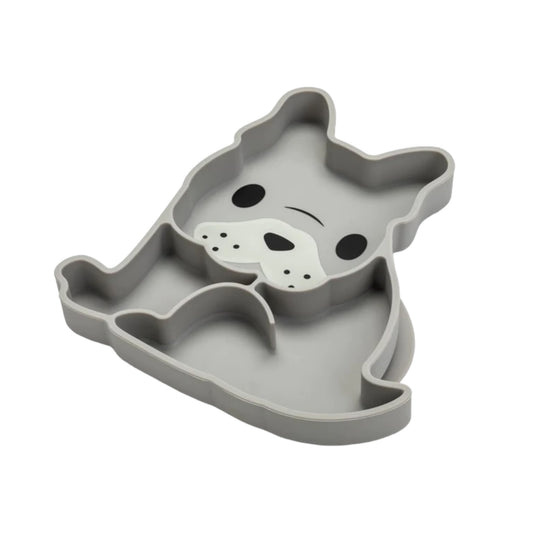 Plato de silicona con succión, diseño Bulldog - Melii