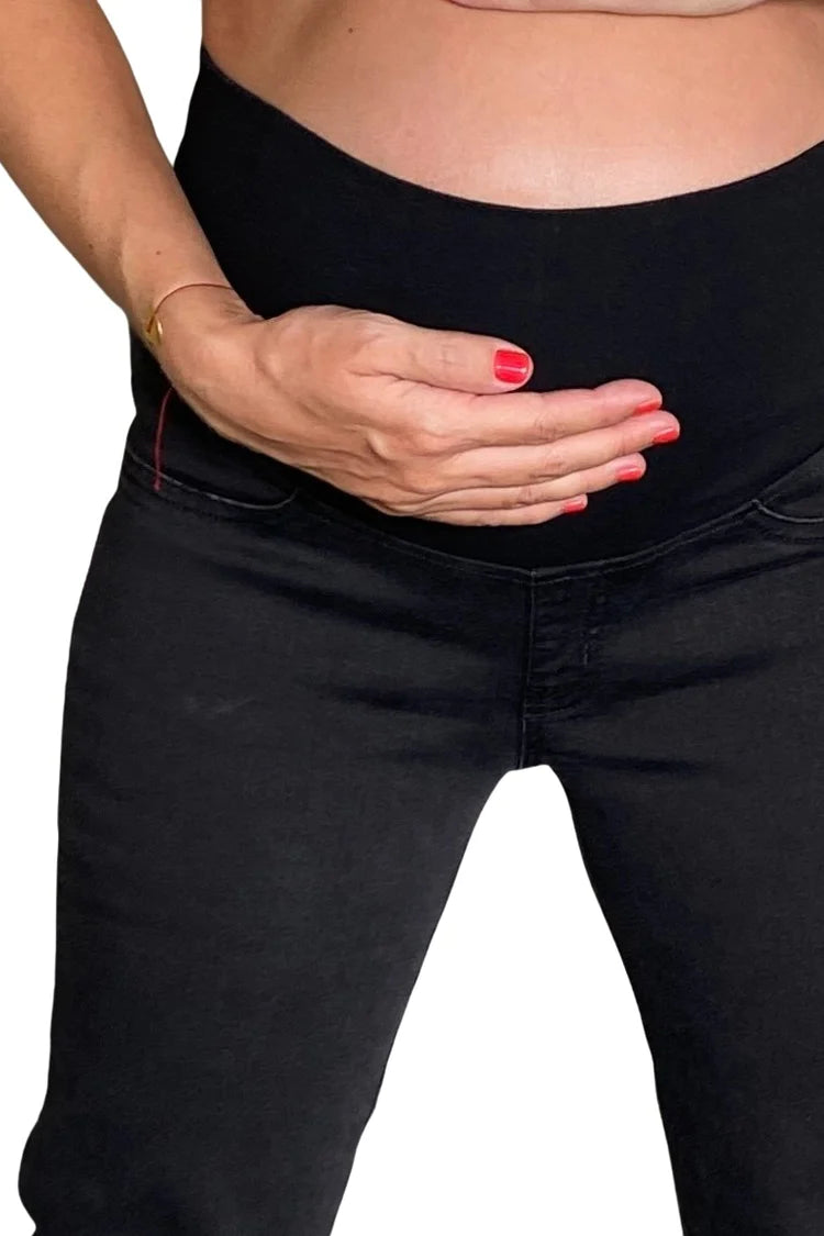 Jeans Maternal Pitillo Negro Madremia talla S
