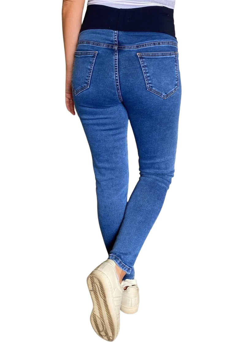 Jeans Maternal Pitillo Medium Light Madremia talla L