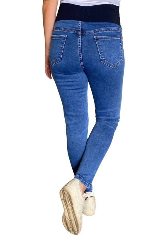 Jeans Maternal Pitillo Medium Light Madremia talla L