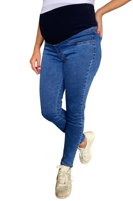 Jeans Maternal Pitillo Medium Light Madremia talla L