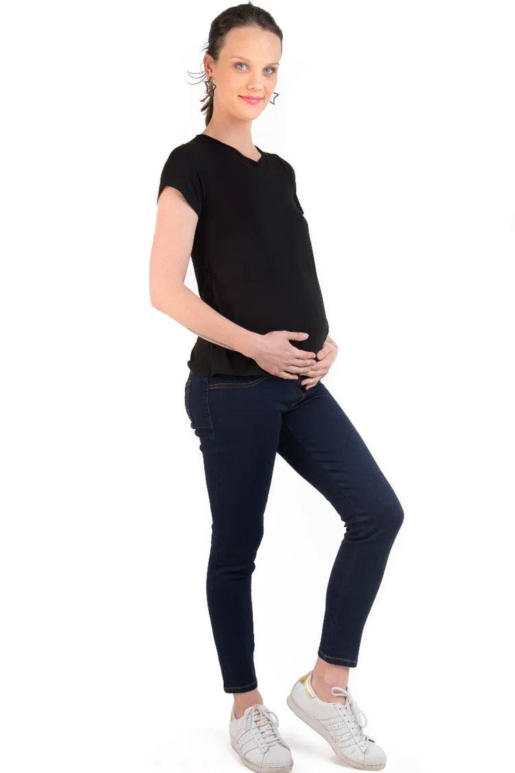 Jeans Maternal Pitillo Raw Madremia talla S