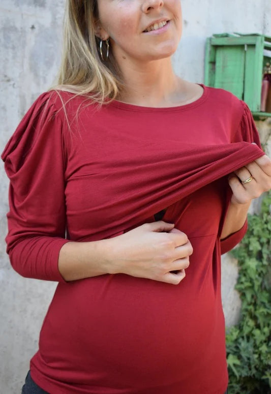 Polera Maternal Y Lactancia Florencia Burdeo talla L