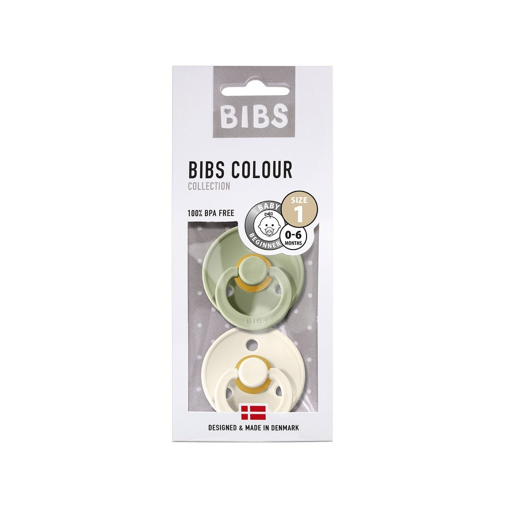 Chupete Bibs Pack X2 Ivory / sage talla 3 (+18 meses)