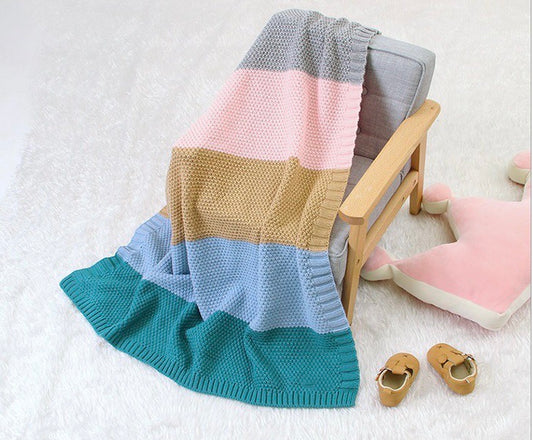 Manta tejida 6 Colores Sea - Espacio Materna