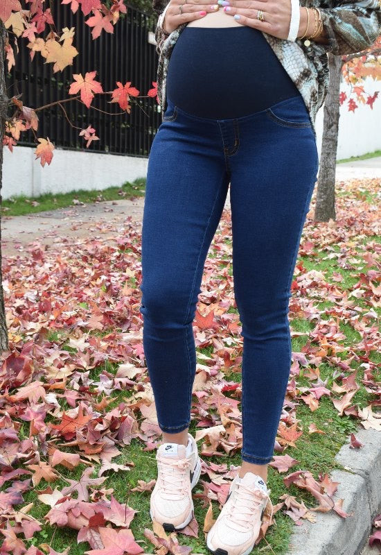 Jeans Maternal Pitillo Raw Madremia talla S