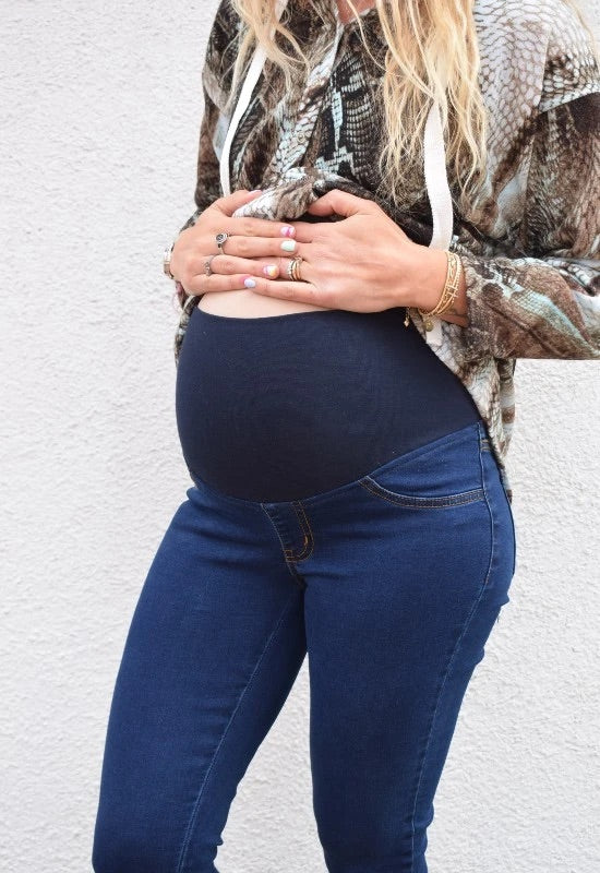 Jeans Maternal Pitillo Raw Madremia talla S