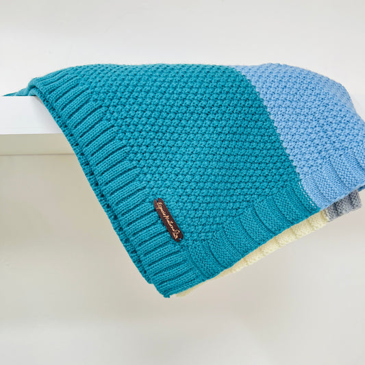 Manta tejida 6 Colores Sea - Espacio Materna