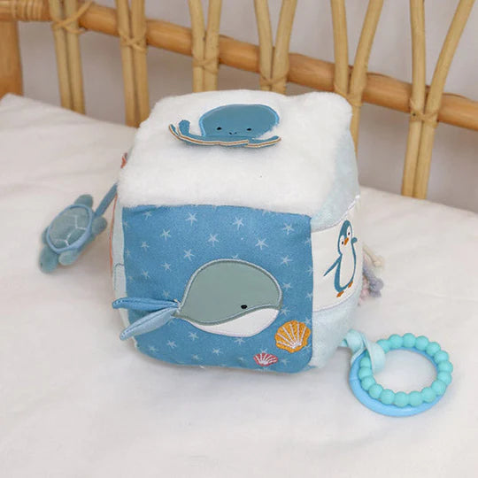 Cubo de actividades blando , Océano - Little Big Friends