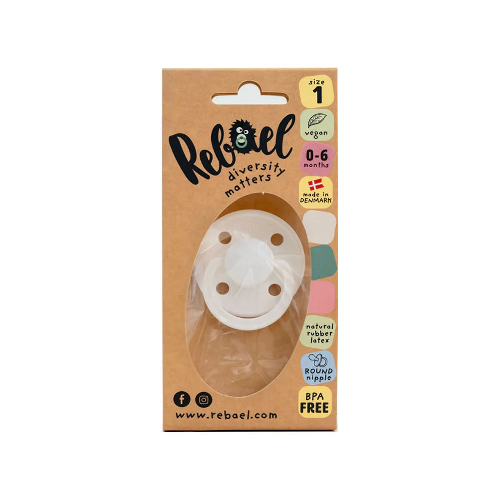 Chupete de Caucho Rebael - Snow