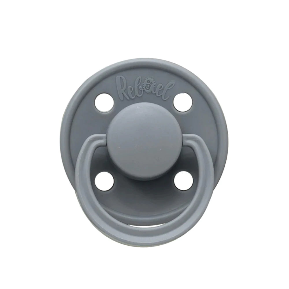 Chupete de Caucho Rebael - Pewter
