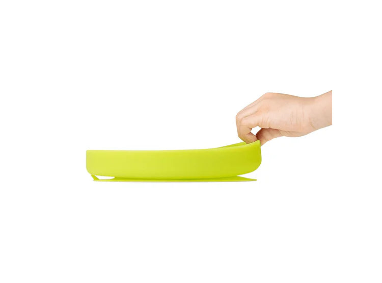 Plato con succión y divisiones color kiwi - Olababy
