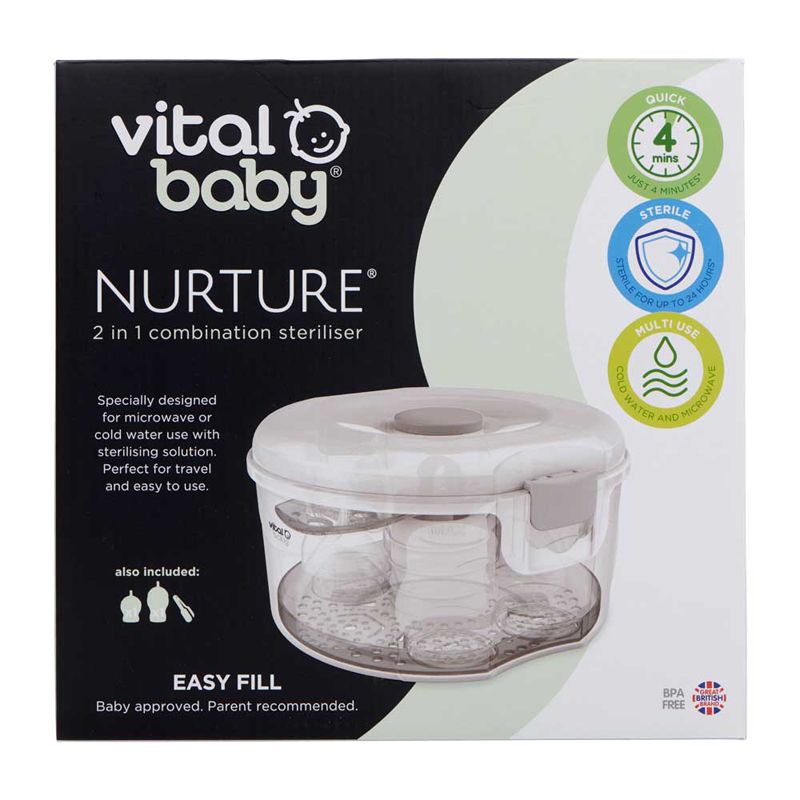 Esterilizador combinado 2 en 1 Nurture - Vital Baby