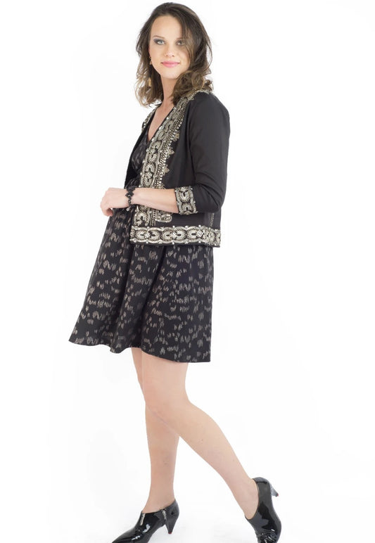 Vestido de Fiesta Maternal Mia Estampado Plata Madremia talla S/M