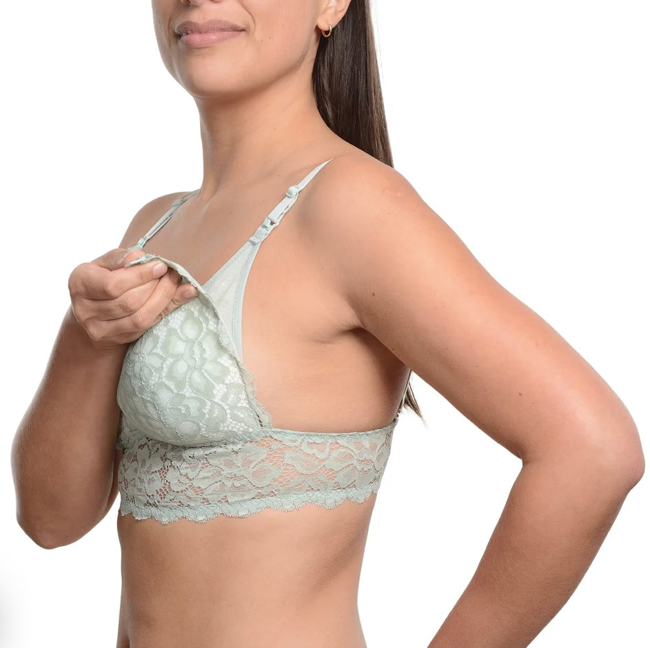 Bralette encaje Menta- talla 38 C- Supermom