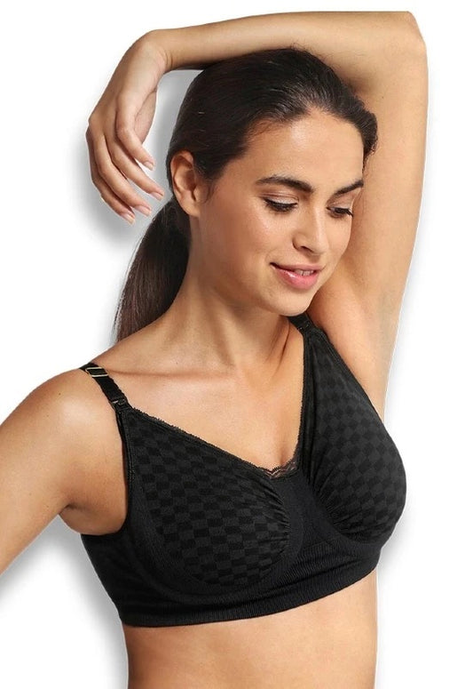 Sostén lactancia "Carri - Gel" negro talla M - Carriwell