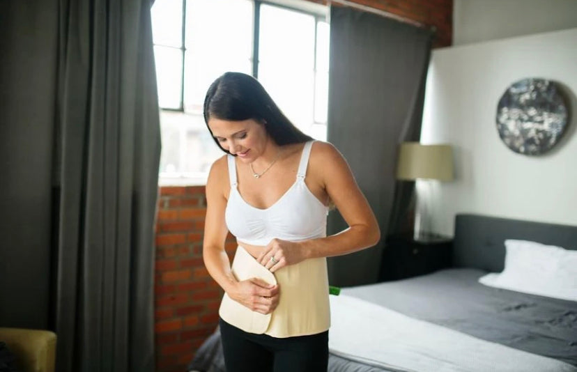 Faja Postparto ajustable de algodón orgánico natural talla L/XL - Carriwell