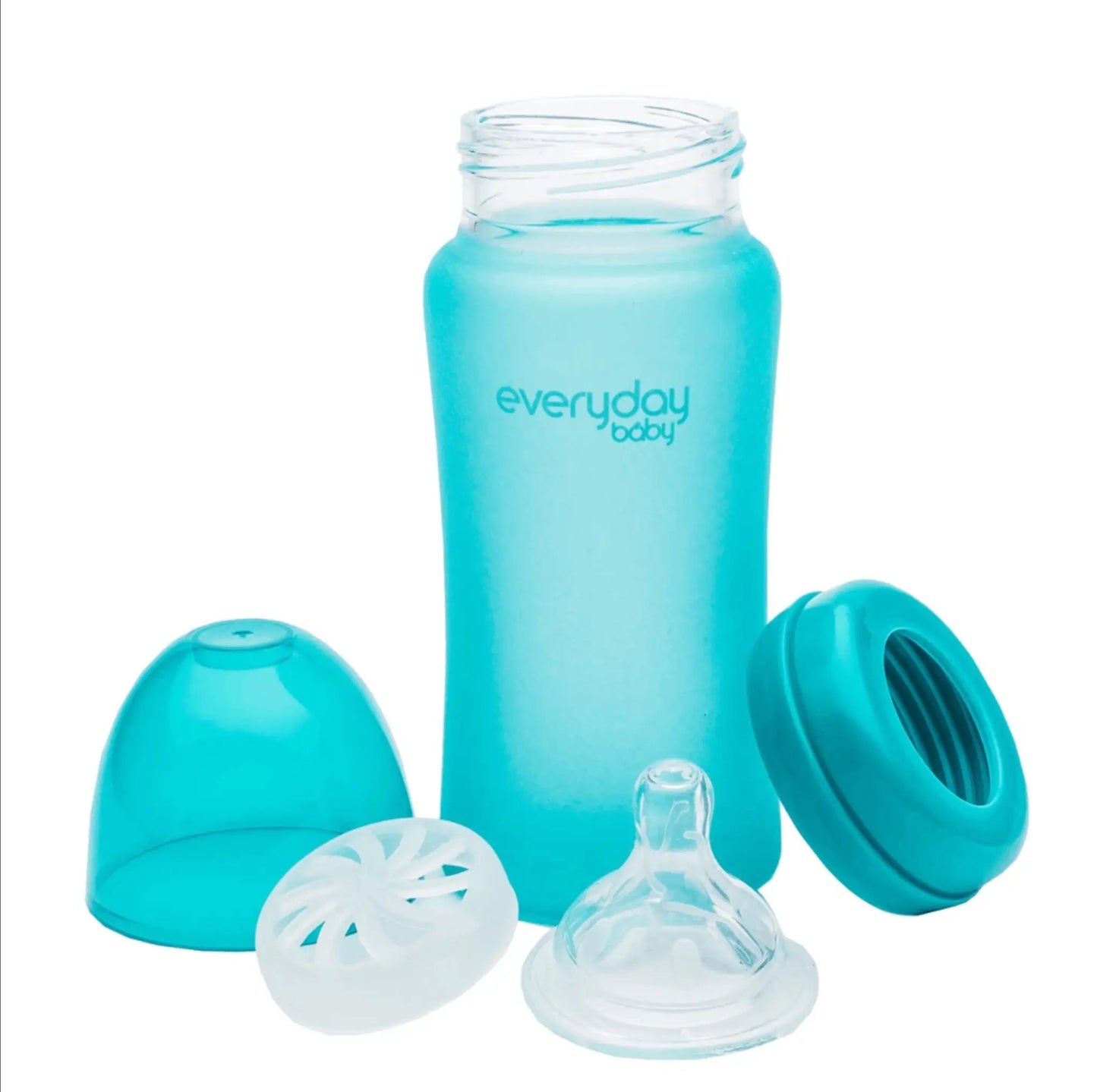 Mamadera de vidrio termosensible 240 ml, Everyday Baby