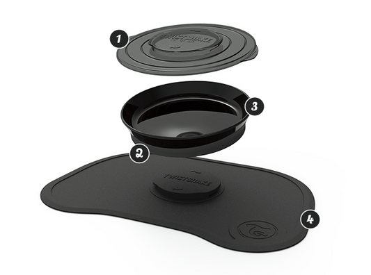Individual ClickMat Grande + Plato Negro Twistshake