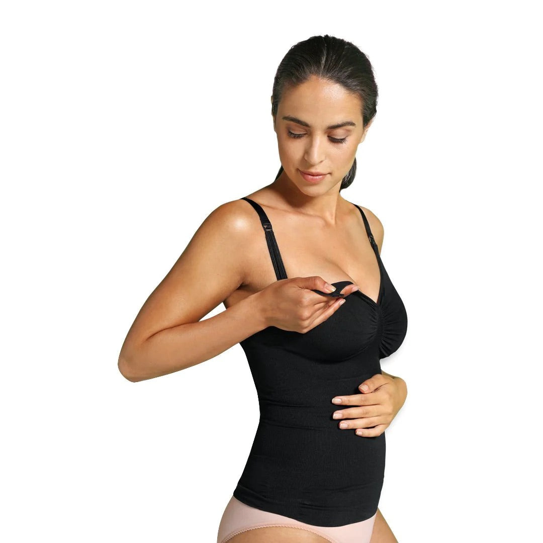 Camiseta lactancia reductora sin costura Negro talla L - Carriwell