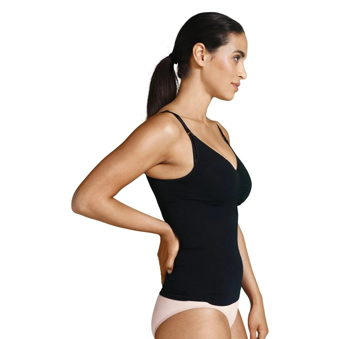Camiseta lactancia reductora sin costura Negro talla L - Carriwell