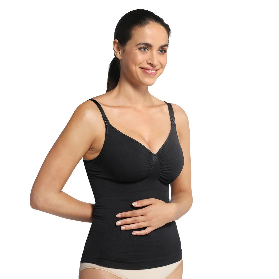 Camiseta lactancia reductora sin costura Negro talla L - Carriwell