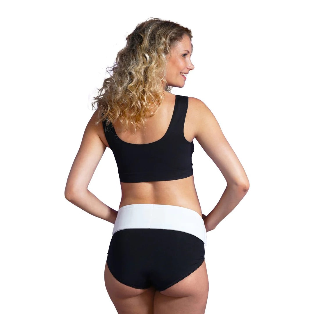 Cinturón Banda lumbar ajustable velcro Blanco - Carriwell