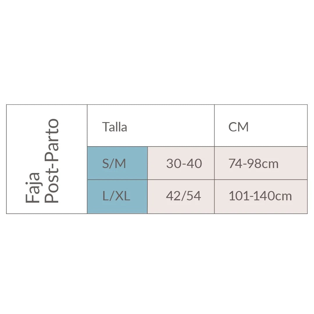 Faja Postparto ajustable de algodón orgánico natural talla L/XL - Carriwell