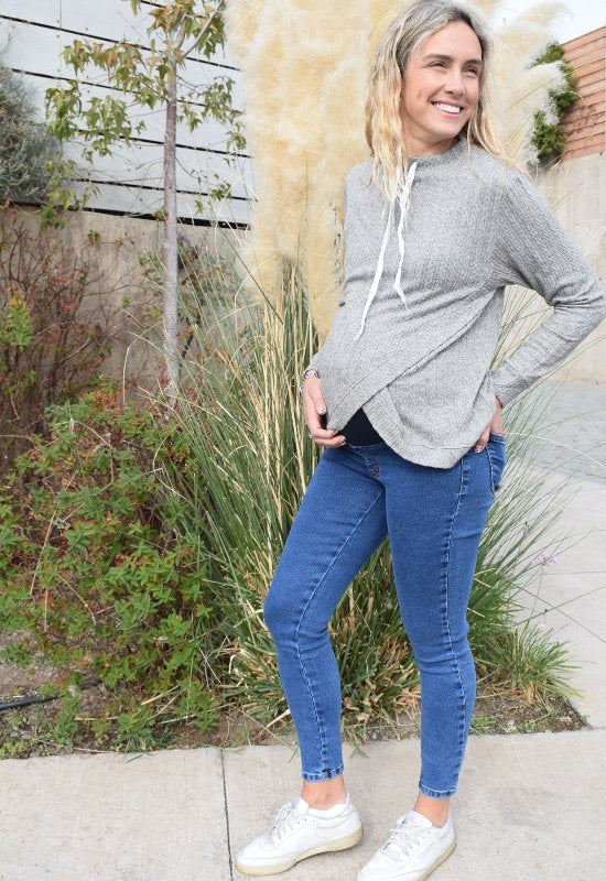 Jeans Maternal Pitillo Medium Light Madremia talla L