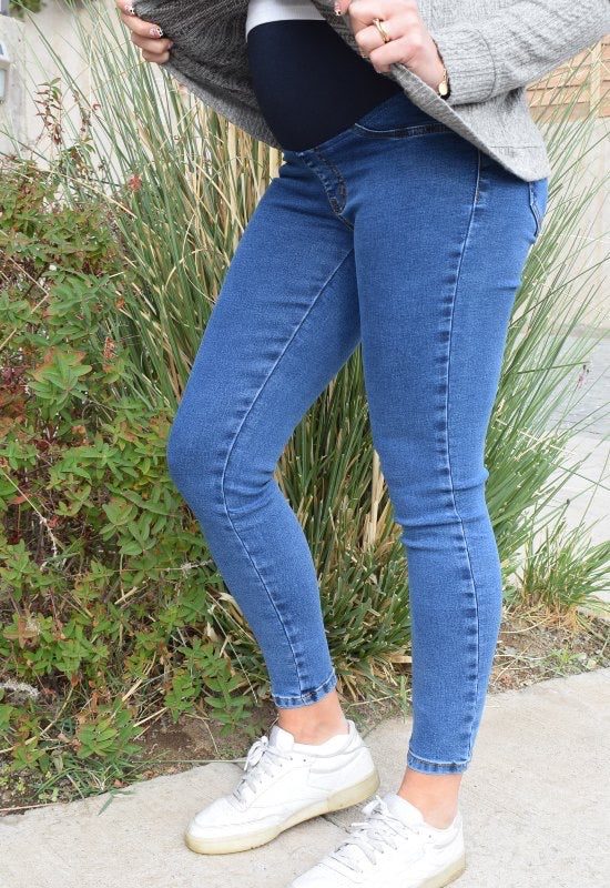 Jeans Maternal Pitillo Medium Light Madremia talla L