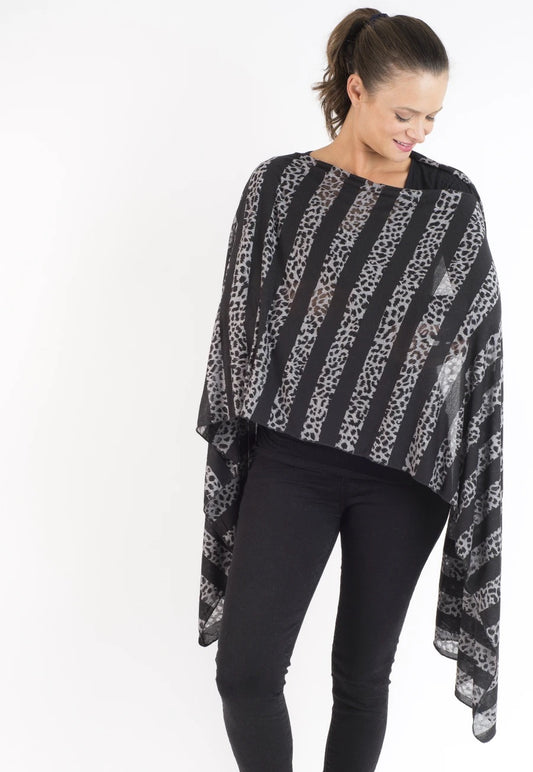 Pañuelo de lactancia Animal Negro