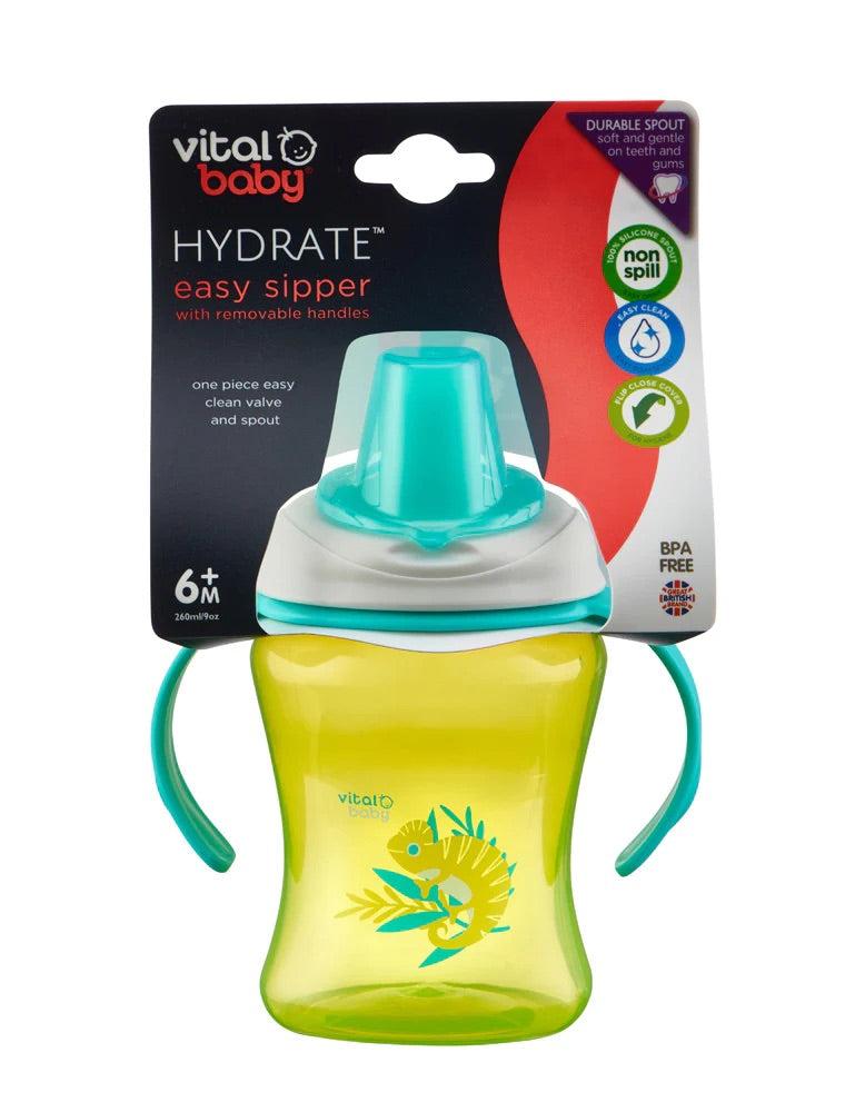 Vaso Easy Sipper con mangos removibles 260ml - Vital Baby