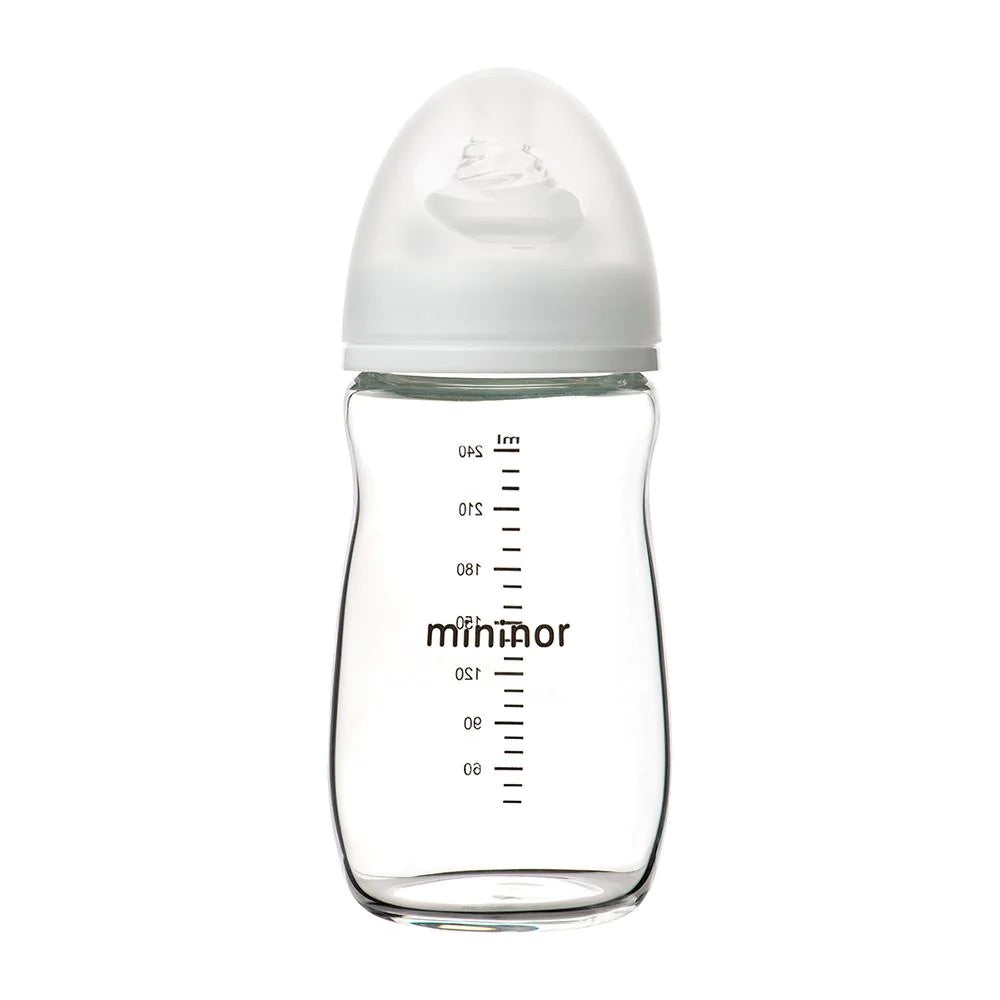 Mamadera de vidrio 240ml - Mininor