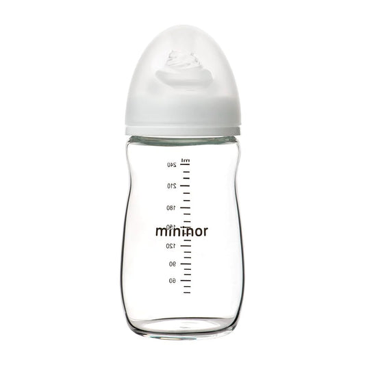 Mamadera de vidrio 240ml - Mininor
