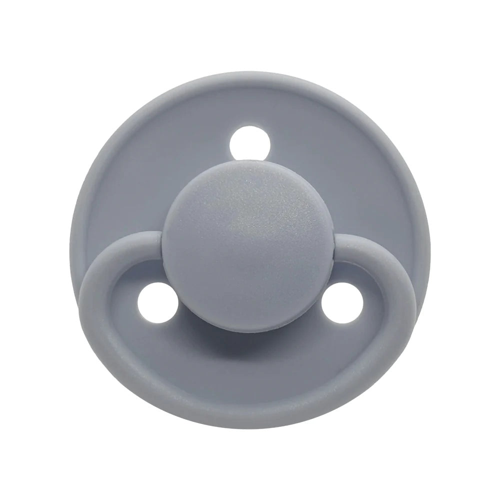 Chupetes redondos látex 6m+ 2 uns - Mininor -color Gris
