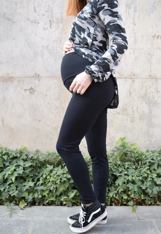 Calza Maternal Clara Negro Madremia talla S, M y L