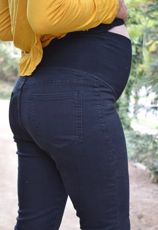 Jeans Maternal Pitillo Negro Madremia talla S