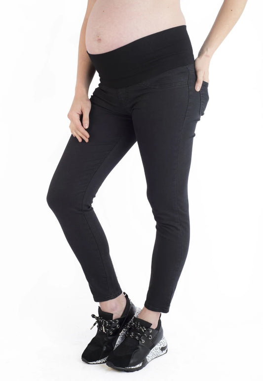 Jeans Maternal Pitillo Negro Madremia talla S