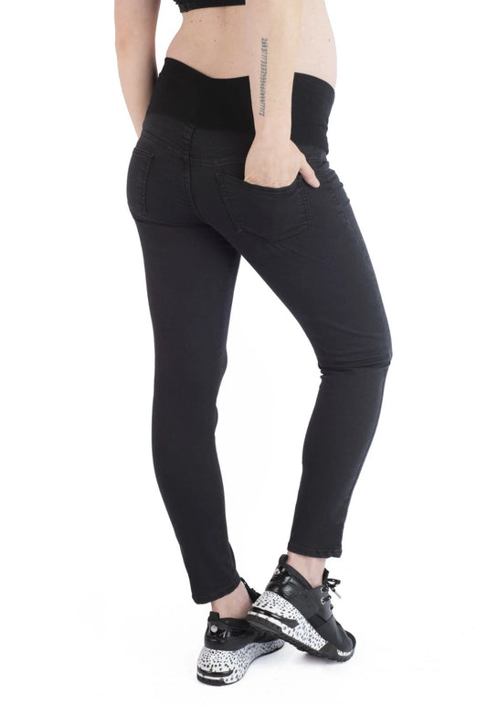 Jeans Maternal Pitillo Negro Madremia talla S