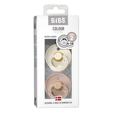 Chupete Bibs Pack X2 Blush / Ivory talla 3 (+18 meses)