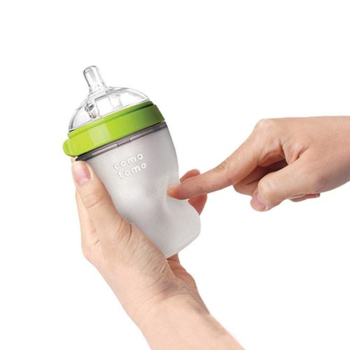 Mamadera blanda ComoTomo 250 ml -color verde