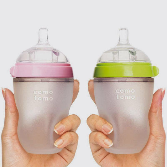 Mamadera blanda ComoTomo 250 ml -color verde