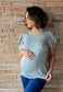 Polera Maternal Y Lactancia Florencia gris