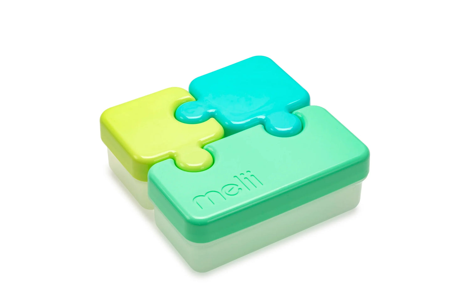 Contenedor diseño puzzle verde - Melii