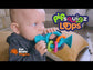 PipSquigz Loops, Mordedor y Sonajero sensorial Celeste - Fat Brain Toys