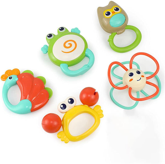 Pack de 5 sonajeros - Hola Toys