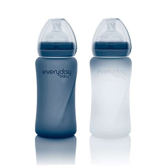 Mamadera de vidrio termosensible 240 ml, Everyday Baby