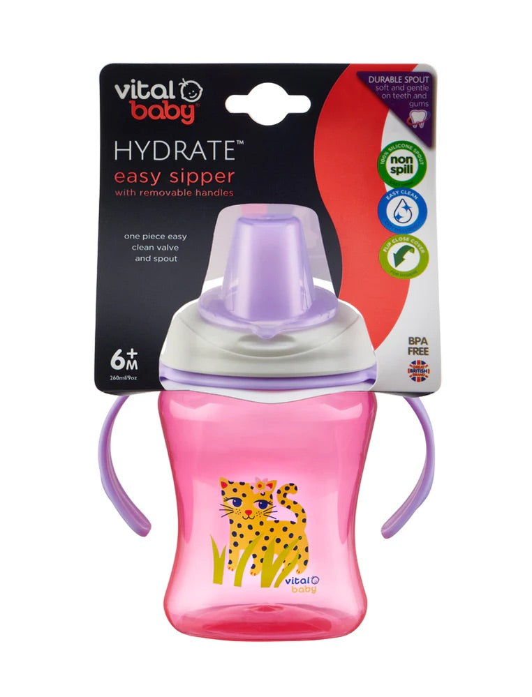 Vaso Easy Sipper con mangos removibles 260ml  - Vital Baby