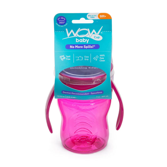 Vaso antiderrame baby tritan color rosado - Wow Cup